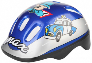 Шлем защитный MV-6-2 (out-mold) серо-синий с авто S